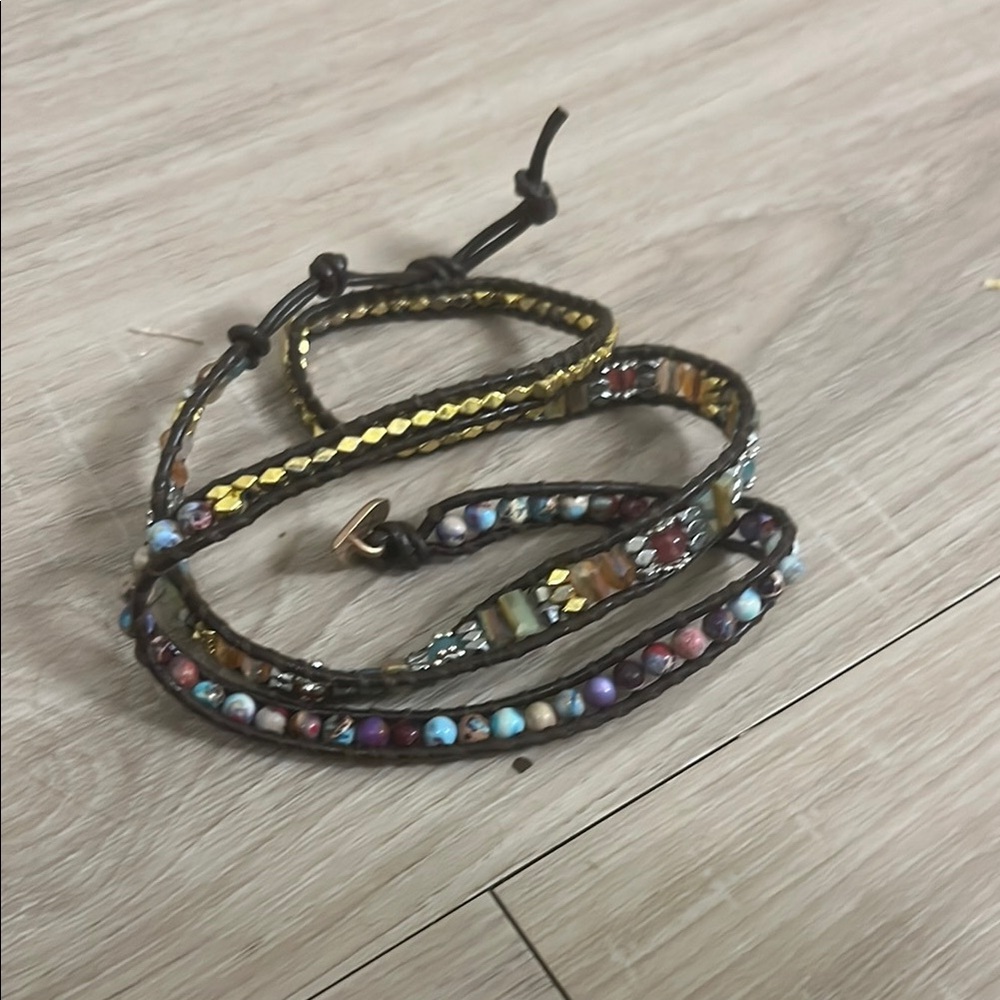 Multicolor Beaded Wrap Bracelet